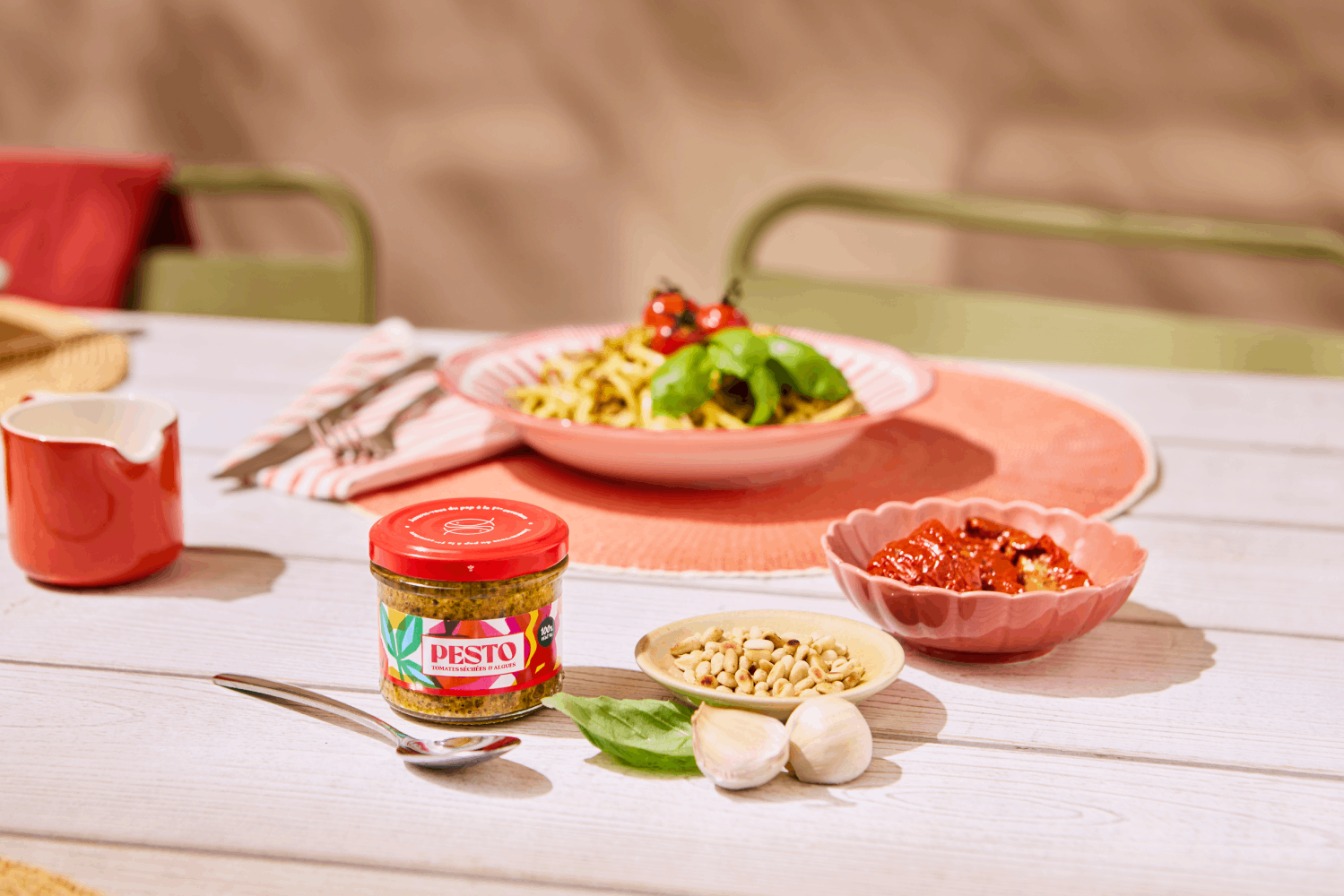 vitrine pesto rouge